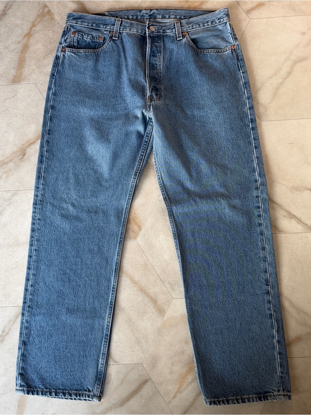 Vintage LEVIS 501 XX 38" X 30" Button Fly WPL 423 Made in USA 90s Button #553